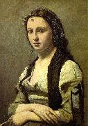 Woman with a Pearl, Jean Baptiste Camille  Corot
